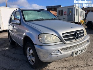 Location: Nottingham - 2003 MERCEDES ML270 CDI AUTO Estate REG: HF53PJY, Keys: No, MOT Expiry date: 22/01/2022, 2688 Diesel, 5 Speed Auto Diesel, Former Keepers: 5