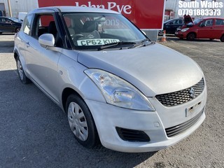 Location: South Wales - 2012 SUZUKI SWIFT SZ2 3 Door Hatchback REG: CP62KUD, Keys: No, MOT Expiry date: 17/05/2024, 1242 Petrol, 5 Speed Manual Petrol, Former Keepers: 1