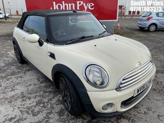 Location: South Wales - 2011 MINI ONE Convertible REG: WV61LHA, Keys: No, MOT Expiry date: 17/10/2024, 1598 Petrol, 6 Speed Manual Petrol, Former Keepers: 4