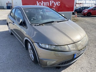 Location: South Wales - 2007 HONDA CIVIC SPORT I-CTDI 5 Door Hatchback REG: DA07KBY, Keys: No, MOT Expiry date: 16/03/2023, 2204 Diesel, 6 Speed Manual Diesel, Former Keepers: 8