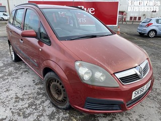 Location: South Wales - 2006 VAUXHALL ZAFIRA LIFE MPV REG: SK56JUY, Keys: No, MOT Expiry date: 04/10/2024, 1598 Petrol, 5 Speed Manual Petrol, Former Keepers: 7