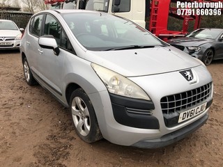 NOTE: ATF Registered Buyers ONLY - Location: Peterborough - 2011 PEUGEOT 3008 ACTIVE HDI 5 Door Hatchback REG: DV61CJU, Keys: No, 1560 Diesel, 6 Speed Manual Diesel, Former Keepers: 11