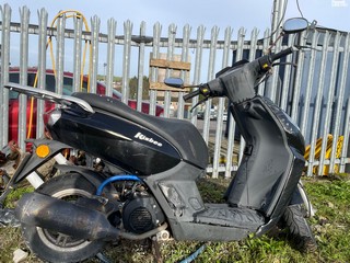 NOTE: ATF Registered Buyers ONLY - Location: Plymouth - 2014 PEUGEOT KISBEE 100 Motorcycle REG: VE14VMU, Keys: No, MOT Expiry date: 17/07/2023, 102 Petrol, , Former Keepers: 5