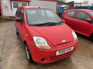 Location: Hull - 2010 CHEVROLET MATIZ S 5 Door Hatchback REG: YG10GVX, Keys: No, MOT Expiry date: 21/04/2025, 796 Petrol, 5 Speed Manual Petrol, Former Keepers: 6