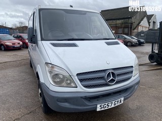 Location: Hull - 2007 MERCEDES SPRINTER 309 CDI MWB Panel Van REG: SG57GYA, Keys: No, MOT Expiry date: 02/11/2024, 2148 Diesel, 6 Speed Manual Diesel, Former Keepers: 6