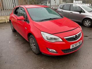 Location:  Hayes - 2010 VAUXHALL ASTRA EXCLUSIV 98 5 Door Hatchback REG: SC59TWE, Keys: No, MOT Expiry date: 29/01/2025, 1398 Petrol, 5 Speed Manual Petrol, Former Keepers: 7