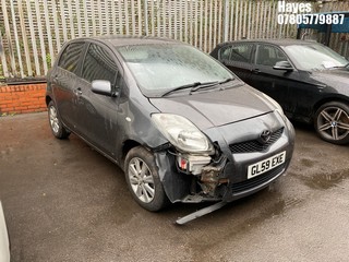 Location:  Hayes - 2009 TOYOTA YARIS TR VVT-I 5 Door Hatchback REG: GL59EXE, Keys: No, MOT Expiry date: 09/08/2025, 1329 Petrol, 6 Speed Manual Petrol, Former Keepers: 7