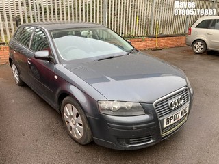 Location:  Hayes - 2007 AUDI A3 SPECIAL EDITION TDI 5 Door Hatchback REG: BP07WXC, Keys: No, MOT Expiry date: 19/12/2023, 1896 Diesel, 5 Speed Manual Diesel, Former Keepers: 4