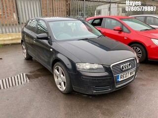 Location:  Hayes - 2007 AUDI A3 SPECIAL EDITION 5 Door Hatchback REG: RE07WKP, Keys: No, MOT Expiry date: 09/04/2025, 1595 Petrol, 5 Speed Manual Petrol, Former Keepers: 14