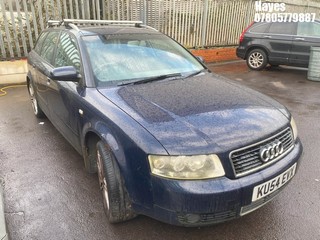 Location:  Hayes - 2004 AUDI A4 TDI SE Estate REG: KU54EVX, Keys: No, MOT Expiry date: 20/07/2024, 1896 Diesel, 6 Speed Manual Diesel, Former Keepers: 5
