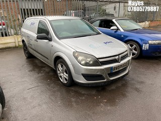 Location:  Hayes - 2008 VAUXHALL ASTRA CLUB 16V Car Derived Van REG: RV57TTZ, Keys: No, MOT Expiry date: 27/05/2025, 1364 Petrol, 5 Speed Manual Petrol, Former Keepers: 6