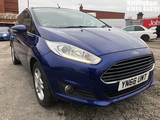 Location: Nottingham - 2016 FORD FIESTA ZETEC 3 DOOR HATCHBACK REG: YN66UMT, 1242cc PETROL, 5 SPEED MANUAL PETROL, Former Keepers: 2, Keys: Yes, MOT Expiry date: 06/09/2025