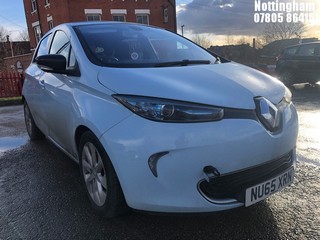 Location: Nottingham - 2015 RENAULT  ZOE DYNAMIQUE NAV AUTO 5 DOOR HATCHBACK REG: NU65XRN, 0cc ELECTRIC, 1 SPEED AUTO ELECTRIC, Former Keepers: 4, Keys: Yes, MOT Expiry date: 30/10/2025