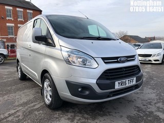 Location: Nottingham - 2015 FORD TRANSIT CUSTOM 270 LTD E- PANEL VAN REG: YR15TFF, 2198cc DIESEL, 6 SPEED MANUAL DIESEL, Former Keepers: 3, Keys: Yes, MOT Expiry date: 04/03/2026