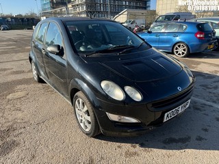Location: North Woolwich - 2006 SMART FORFOUR COOLSTYLE 90 S-A 5 Door Hatchback REG: KO06YHP, Keys: No, MOT Expiry date: 15/05/2024, 1332 Petrol, 5 Speed Semi Auto Petrol, Former Keepers: 7