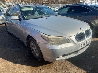 Location: North Woolwich - 2005 BMW 525I SE TOURING Estate REG: AV05ZCZ, Keys: No, MOT Expiry date: 20/11/2024, 2497 Petrol, 6 Speed Manual Petrol, Former Keepers: 7