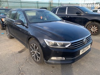 Location: BELVEDERE - 2015 VOLKSWAGEN PASSAT SE TDI BMOTION TEC 	 ESTATE REG: SB15RFZ, 1598cc DIESEL, 7 SPEED S-AUTO DIESEL, Former Keepers: 3, Keys: No, MOT: Expiry date25.03.2025