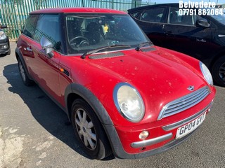 Location: BELVEDERE - 2004 MINI MINI ONE AUTO 	 3 DOOR HATCHBACK REG: GP04GVT, 1598cc PETROL, VARIABLE SPEED AUTO PETROL, Former Keepers: 2, Keys: No, MOT: Expiry date28.07.2025