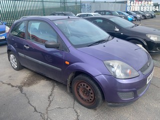Location: Belvedere - 2006 FORD FIESTA STYLE 3 Door Hatchback REG: NK06VYC, Keys: No, MOT Expiry date: 09/11/2024, 1242 Petrol, 5 Speed Manual Petrol, Former Keepers: 7