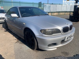 Location: Belvedere - 2005 BMW 320CI M SPORT AUTO Coupe REG: AY55LJJ, Keys: No, MOT Expiry date: 12/05/2025, 2171 Petrol, 5 Speed Auto Petrol, Former Keepers: 8