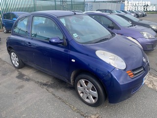Location: Belvedere - 2005 NISSAN MICRA SVE 3 Door Hatchback REG: PK05KPL, Keys: No, MOT Expiry date: 23/03/2025, 1386 Petrol, 5 Speed Manual Petrol, Former Keepers: 5