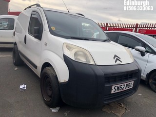 Location: Edinburgh - 2013 CITROEN NEMO 660 LX HDI Panel Van REG: SW62MDX, Keys: No, MOT Expiry date: 18/12/2024, 1248 Diesel, 5 Speed Manual Diesel, Former Keepers: 5