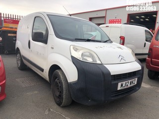 Location: Edinburgh - 2012 CITROEN NEMO 660 LX HDI Panel Van REG: MJ12WKZ, Keys: No, MOT Expiry date: 15/04/2025, 1248 Diesel, 5 Speed Manual Diesel, Former Keepers: 4