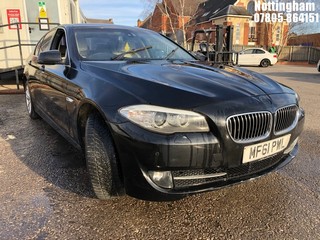 Location: Nottingham - 2011 BMW 520D SE 4 Door Saloon REG: MF61PWL, Keys: No, MOT Expiry date: 06/10/2024, 1995 Diesel, 6 Speed Manual Diesel, Former Keepers: 4