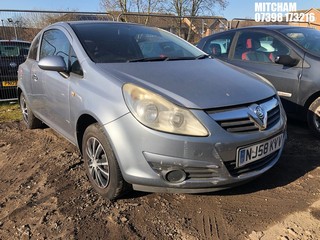 Location: Mitcham - 2008 VAUXHALL CORSA LIFE 3 Door Hatchback REG: NJ58KVV, Keys: No, MOT Expiry date: 17/12/2025, 998 Petrol, 5 Speed Manual Petrol, Former Keepers: 7