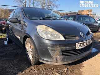 Location: Mitcham - 2007 RENAULT CLIO RIP CURL 16V 3 Door Hatchback REG: GX07LYV, Keys: No, MOT Expiry date: 06/03/2025, 1149 Petrol, 5 Speed Manual Petrol, Former Keepers: 8