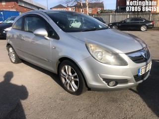 Location: Nottingham - 2007 VAUXHALL CORSA SXI A/C 3 Door Hatchback REG: ET07GFY, Keys: No, MOT Expiry date: 20/11/2024, 1229 Petrol, 5 Speed Manual Petrol, Former Keepers: 12