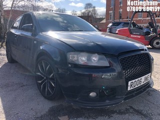 Location: Nottingham - 2006 AUDI A3 S LINE TDI 3 Door Hatchback REG: RO06JWE, Keys: No, MOT Expiry date: 29/06/2025, 1968 Diesel, 6 Speed Manual Diesel, Former Keepers: 6