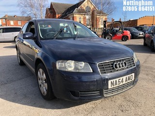 Location: Nottingham - 2004 AUDI A3 SPECIAL EDITION A 3 Door Hatchback REG: NA54AMO, Keys: No, MOT Expiry date: 20/12/2025, 1595 Petrol, 6 Speed Auto Petrol, Former Keepers: 9