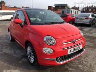 Location: Nottingham - 2016 FIAT 500 LOUNGE 3 DOOR HATCHBACK REG: KU16EOC, 1242cc PETROL, 5 SPEED MANUAL PETROL, Former Keepers: 2, Keys: Yes, MOT Expiry date: 26/03/2025