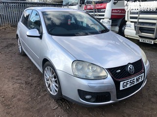 Location: Peterborough - 2006 VOLKSWAGEN GOLF GT TDI DSG 5 Door Hatchback REG: GF56NFY., Keys: No, MOT Expiry date: 19/12/2024, 1968 Diesel, 6 Speed Auto Diesel, Former Keepers: 9