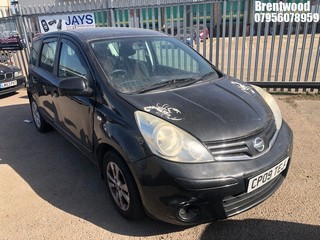 Location: BRENTWOOD - 2009 NISSAN NOTE ACENTA 	 MPV REG: CP09TEJ, 1386cc PETROL, 5 SPEED MANUAL PETROL, Former Keepers: 5, Keys: No, MOT: Expiry date27/10/2025