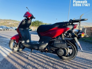 Location: Plymouth - 2012 SYM SYMPLY 2 125 Motorcycle REG: NX62AZF, Keys: No, MOT Expiry date: 06/03/2025, 124 Petrol, , Former Keepers: 4