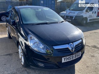Location: Hull - 2009 VAUXHALL CORSA SXI 3 Door Hatchback REG: YH59BSU, Keys: No, MOT Expiry date: 14/11/2024, 1229 Petrol, 5 Speed Manual Petrol, Former Keepers: 6