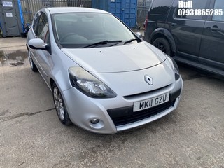 Location: Hull - 2011 RENAULT CLIO GT LINE TOMTOM TCE 3 Door Hatchback REG: MK11GZU, Keys: No, MOT Expiry date: 14/06/2025, 1149 Petrol, 5 Speed Manual Petrol, Former Keepers: 10