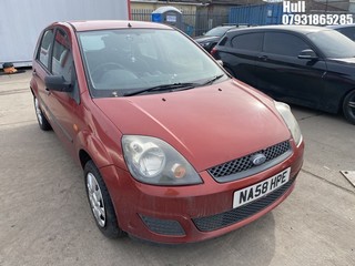 Location: Hull - 2008 FORD FIESTA STYLE TDCI 5 Door Hatchback REG: NA58HPE, Keys: No, MOT Expiry date: 12/11/2025, 1399 Diesel, 5 Speed Manual Diesel, Former Keepers: 4