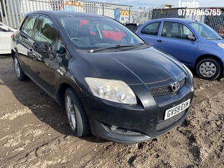 Location: Leeds - 2009 TOYOTA AURIS TR STOPSTART VVTI 5 Door Hatchback REG: GV59EXM, Keys: No, MOT Expiry date: 21-11-2024, 1329 Petrol, 6 Speed Manual Petrol, Former Keepers: 6