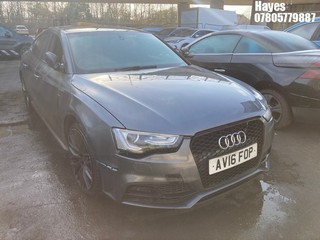 Location:  Hayes - 2016 AUDI  A5 S LINE BLACK ED + TDI 5 Door Hatchback REG: AV16FOP, Keys: No, MOT Expiry date: 02/08/2025, 1968 Diesel, 6 Speed Manual Diesel, Former Keepers: 8