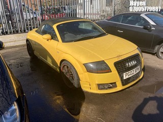 Location:  Hayes - 2002 AUDI TT QUATTRO (225 BHP) Convertible REG: PG02XPH, Keys: No, MOT Expiry date: 31/05/2023, 1781 Petrol, 6 Speed Manual Petrol, Former Keepers: 4