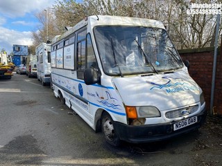 Location: Manchester - 1996 FORD TRANSIT 230 TD LWB Minibus REG: N506DAB, 2496 Diesel, 5 Speed Manual Diesel, Former Keepers: 4, Keys: No, MOT Expiry date: 19/10/2020