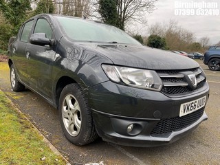 Location: Birmingham - 2016 DACIA  SANDERO LAUREATE TCE 5 DOOR HATCHBACK REG: VK66UUO, 898cc PETROL, 5 SPEED MANUAL PETROL, Former Keepers: 1, Keys: Yes, MOT Expiry date: 06/11/2025