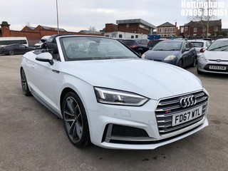 Location: Nottingham - 2017  AUDI  S5 TFSI QUATTRO AUTO  Convertible  REG: FD67WTL, 2995cc Petrol , 8 Speed Auto Petrol , Former Keepers: 0, Keys: Yes, MOT Expiry date: 27/12/2025