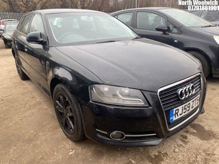 Location: North Woolwich - 2009 AUDI A3 SE 138 TDI 5 Door Hatchback REG: RJ59ZTS, Keys: No, MOT Expiry date: 11/10/2025, 1968 Diesel, 6 Speed Manual Diesel, Former Keepers: 11