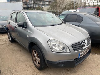 Location: North Woolwich - 2009 NISSAN QASHQAI VISIA 5 Door Hatchback REG: NJ09VVD, Keys: No, MOT Expiry date: 26/09/2024, 1598 Petrol, 5 Speed Manual Petrol, Former Keepers: 4