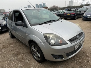 Location: North Woolwich - 2008 FORD FIESTA ZETEC BLUE 75 3 Door Hatchback REG: RE08FGJ, Keys: No, MOT Expiry date: 06/12/2024, 1242 Petrol, 5 Speed Manual Petrol, Former Keepers: 6