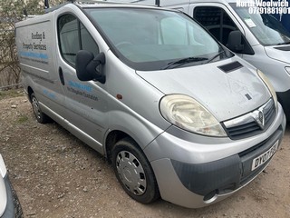 Location: North Woolwich - 2007 VAUXHALL VIVARO SPORTIVE CDTI SWB Panel Van REG: DY07PZU, Keys: No, MOT Expiry date: 11/04/2025, 1995 Diesel, 6 Speed Manual Diesel, Former Keepers: 5